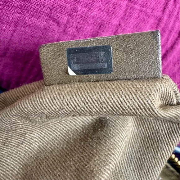 Chloe Blue Crossbody Bag with Gold Accents - Picture 7 of 13